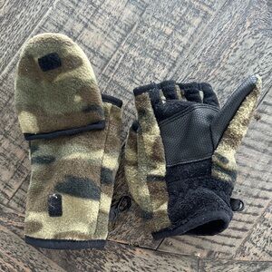 GAP Kids Black and Brown Fleece Mittens
